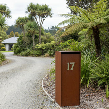 Custom Corten Letterboxes