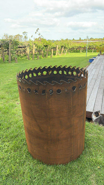 Corten Circular Planter NZ Made