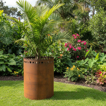Custom Corten Circular Planter
