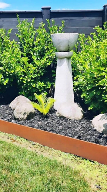 Corten garden edging