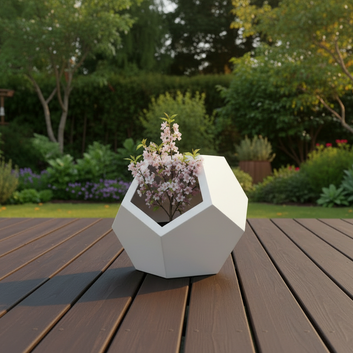 Corten Pentagonal Planter