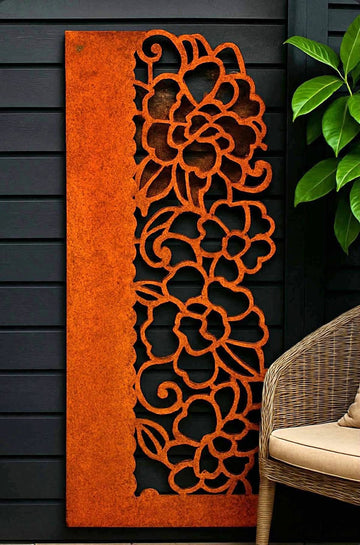 Large Corten art