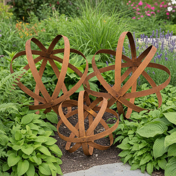 Corten Steel Garden Balls