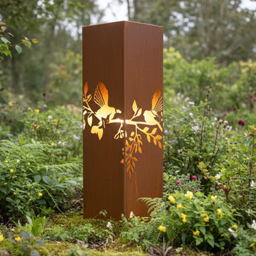 Custom Corten Solar Lit Bollard