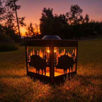 Corten NZ Wild Boar Solar Light