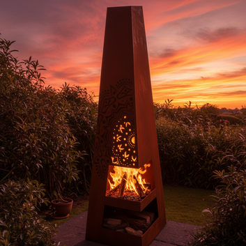 Corten Mandala Brazier