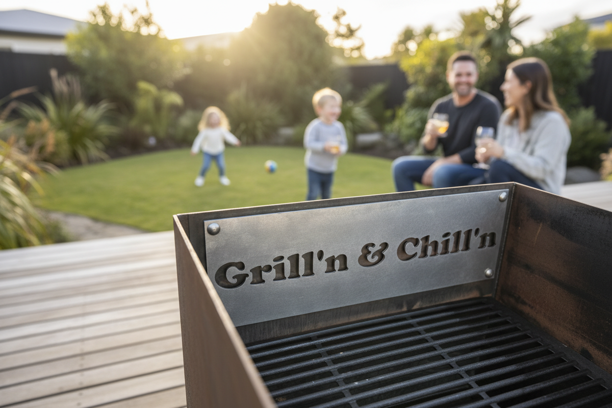 Grill'n & Chill'n - Nameplate Detail