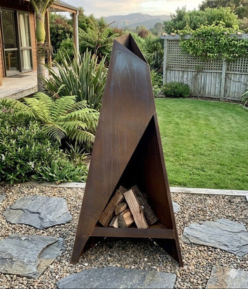 Triangular Corten Brazier