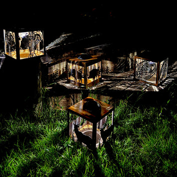 Corten Warriors Solar Light