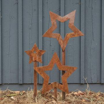 NZ Corten Staked Stars