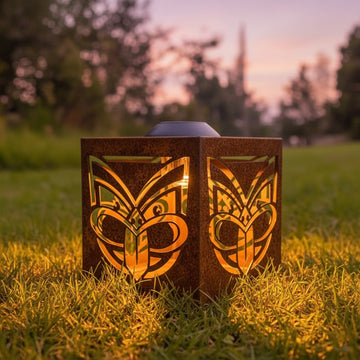 Corten Warriors Solar Light